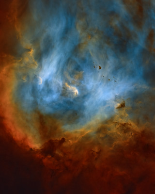 Astrofotografía de IC2944 - Nebulosa Lambda Centauri sin estrellas en la categoría IC2944